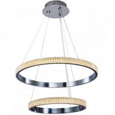 Φωτιστικό Κρεμαστό LED 94W 230V 7500lm 3000Κ Θερμό Φως σε Χρώμιο 6033A-CH